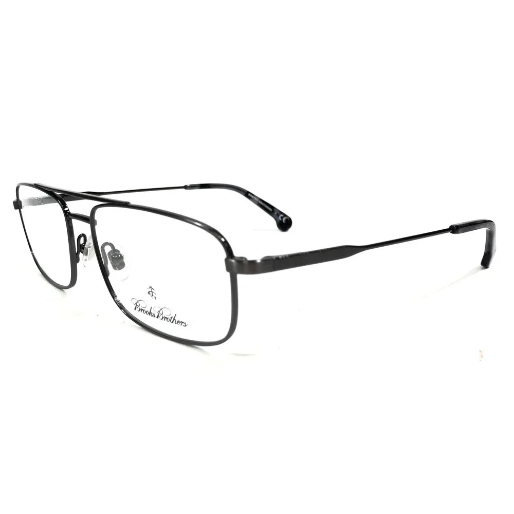 Brooks Brothers Eyeglasses Frames BB1033 1630 Grey Square Full Rim 55-16-145 V35